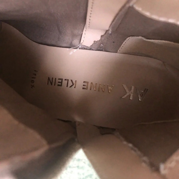 ANNE KLEIN TAUPE FAUX SUEDE BOOTIES - Picture 5 of 5